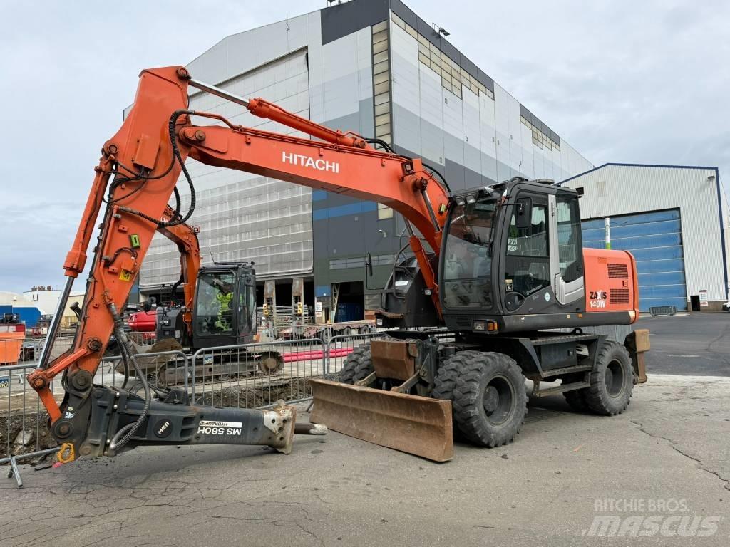 Hitachi ZX 140 W-3 Kolová rýpadla
