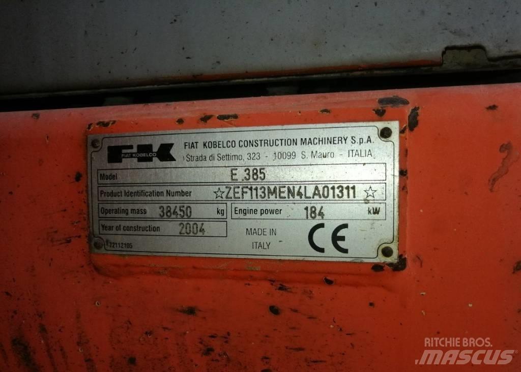 Fiat-Kobelco E385 Pásová rýpadla