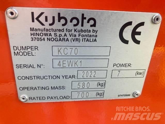 Kubota KC 70 H-4 Vyklápěcí dempry
