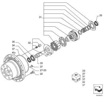Kobelco - ax - 71470981 Převodovka