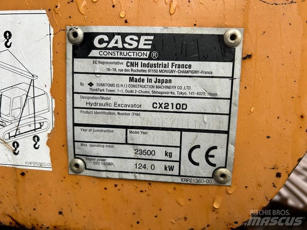 CASE CX 210 D Pásová rýpadla