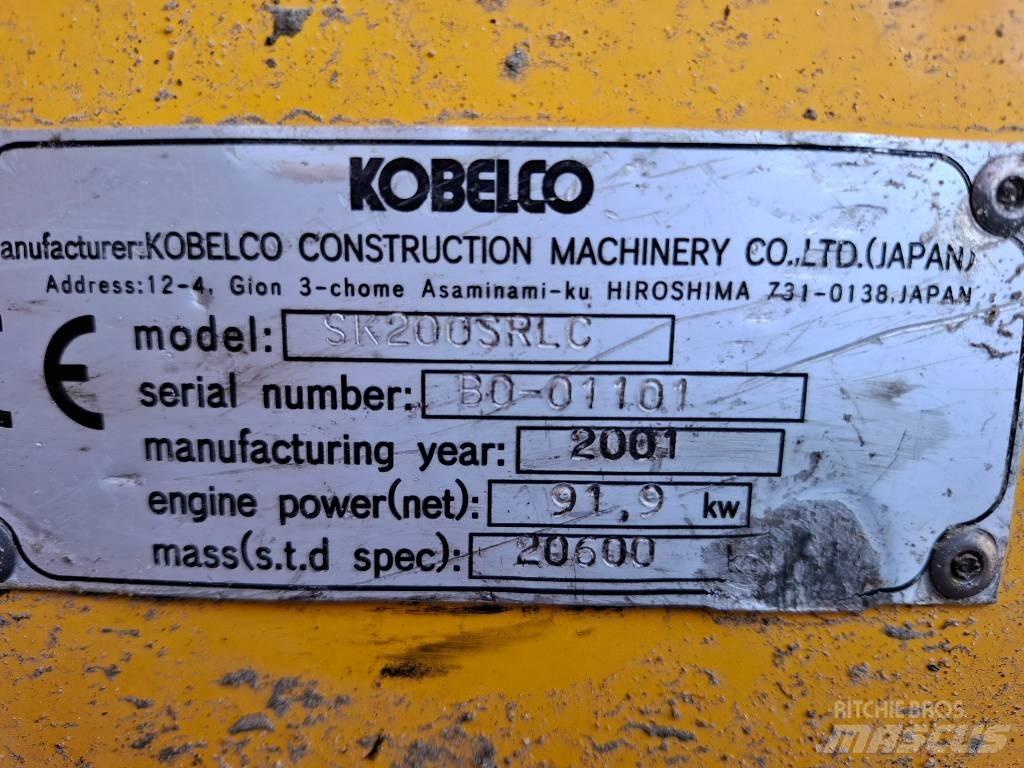 Kobelco SK200SRLC Pásová rýpadla