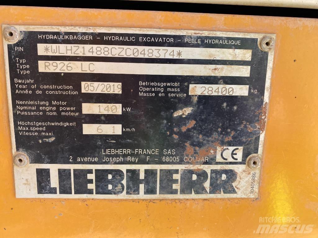 Liebherr R 926 Pásová rýpadla
