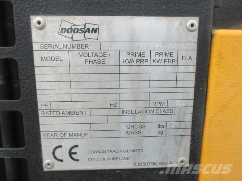 Doosan G 20 Naftové generátory
