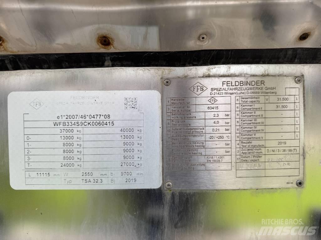 Feldbinder TSA 32.3 Cisternové přívěsy