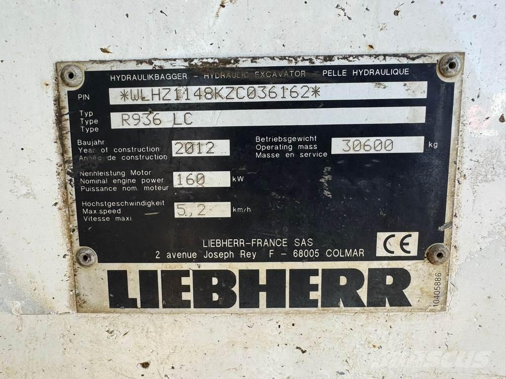 Liebherr R936 LC Pásová rýpadla