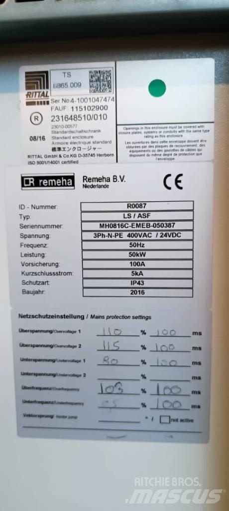  Remeha ELW 50-100 Plynové generátory