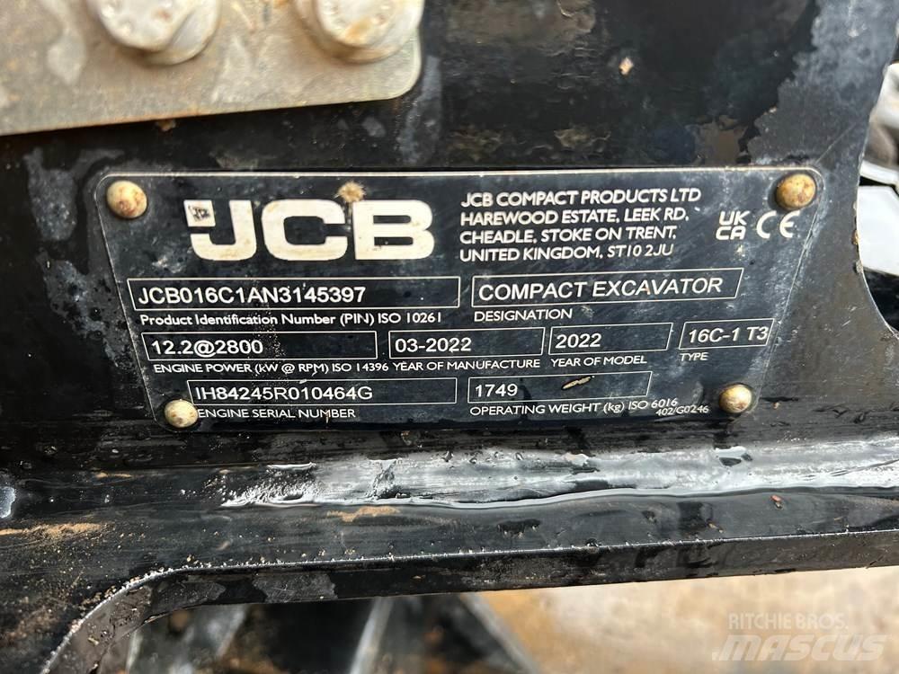 JCB 16C-1 Mini rýpadla < 7t