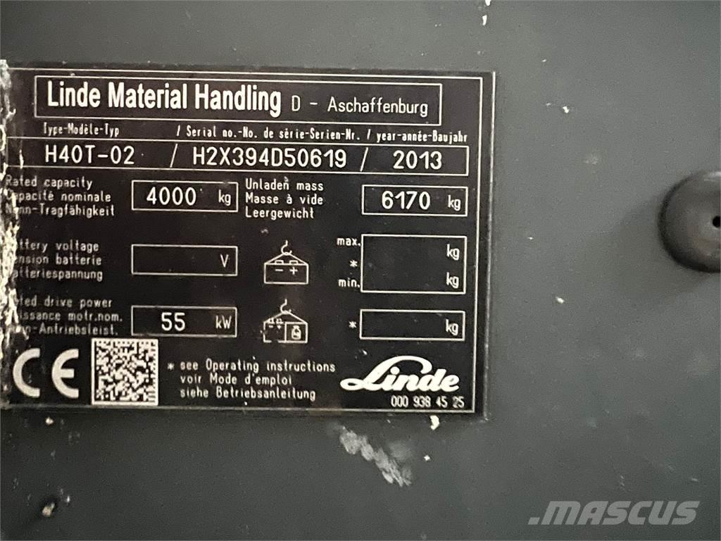 Linde H40T-02 LPG vozíky
