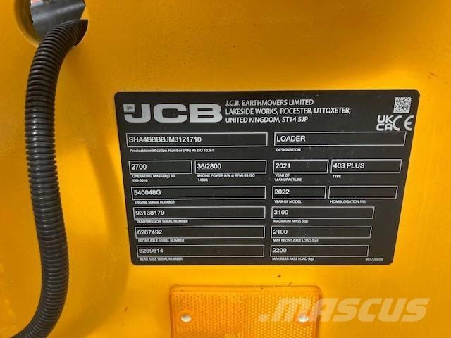JCB 403 plus Mininakladače