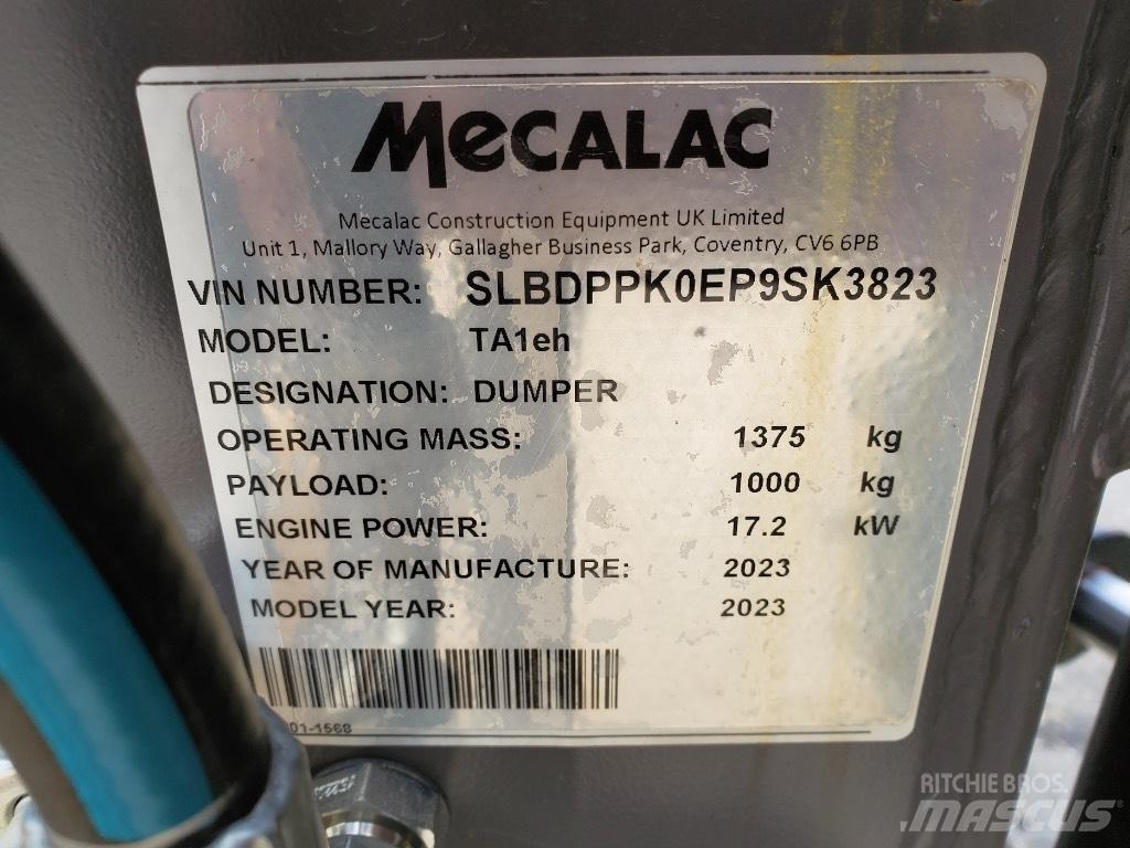 Mecalac TA1EH Vyklápěcí dempry