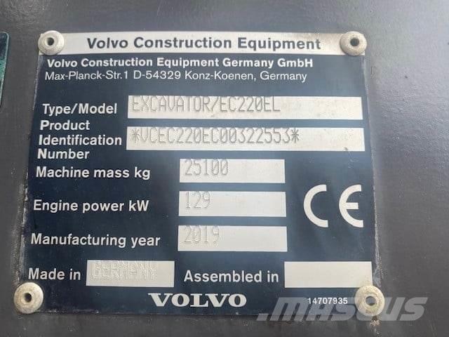 Volvo EC220EL Pásová rýpadla