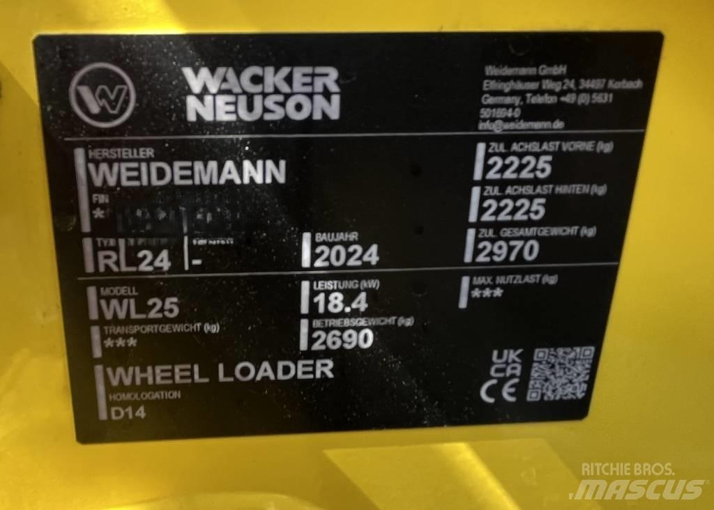 Wacker Neuson WL 25 Kolové nakladače