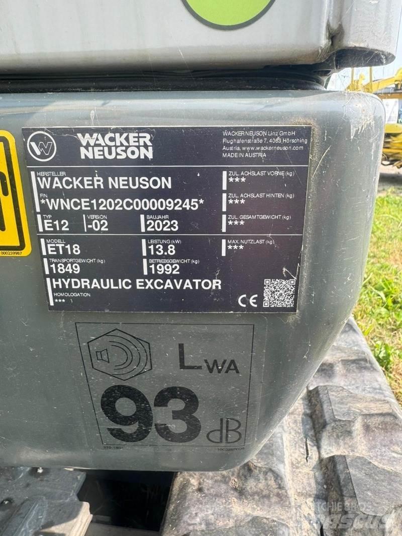 Wacker ET 18 Mini rýpadla < 7t