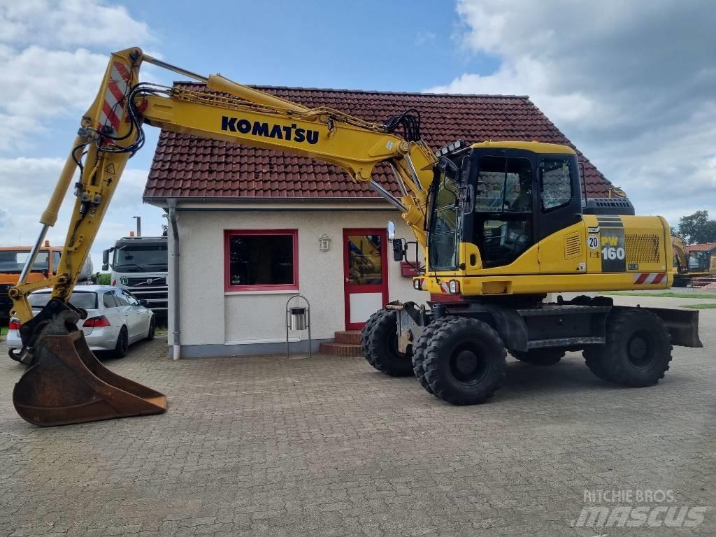 Komatsu PW 160-7E0 Kolová rýpadla