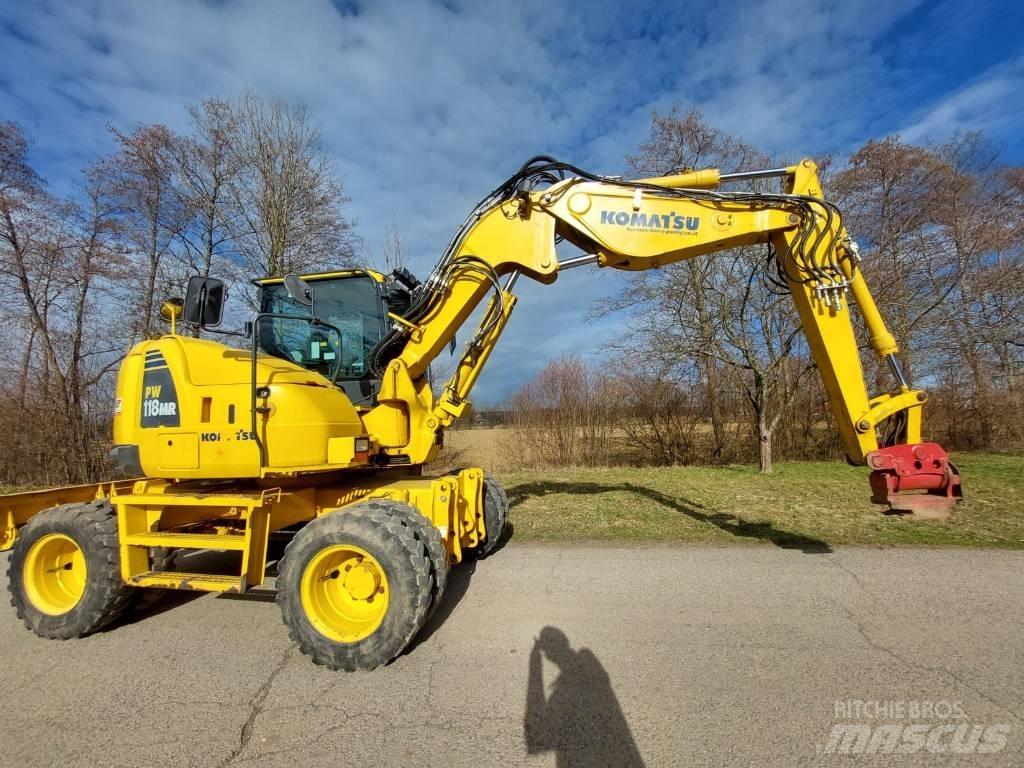 Komatsu PW 118 MR -8 Kolová rýpadla