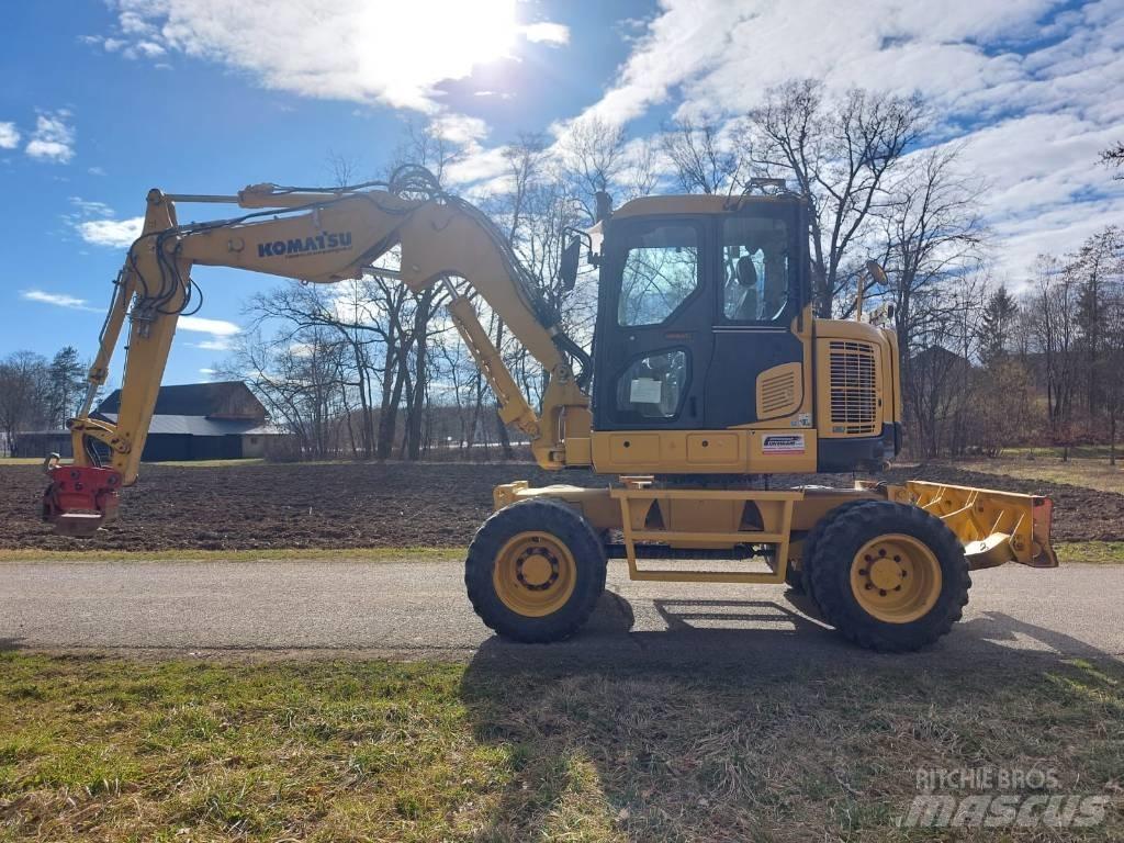 Komatsu PW 118 MR -8 Kolová rýpadla