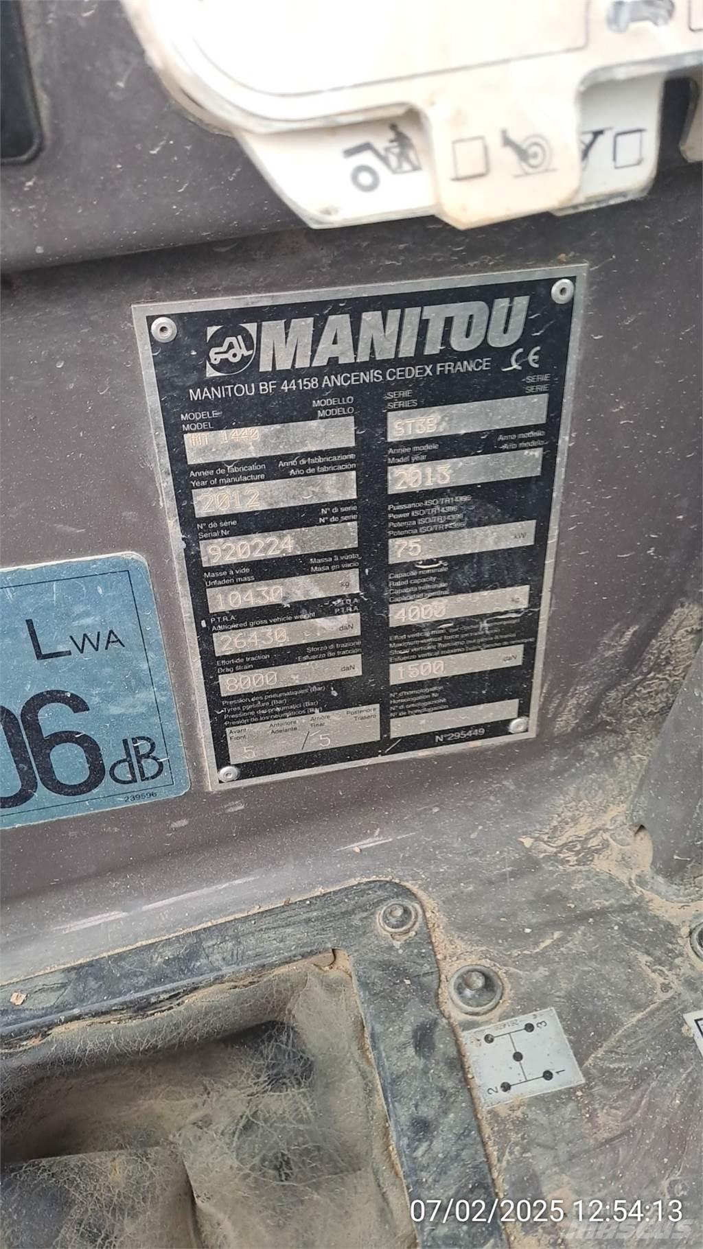 Manitou MT1440 Teleskopické manipulátory