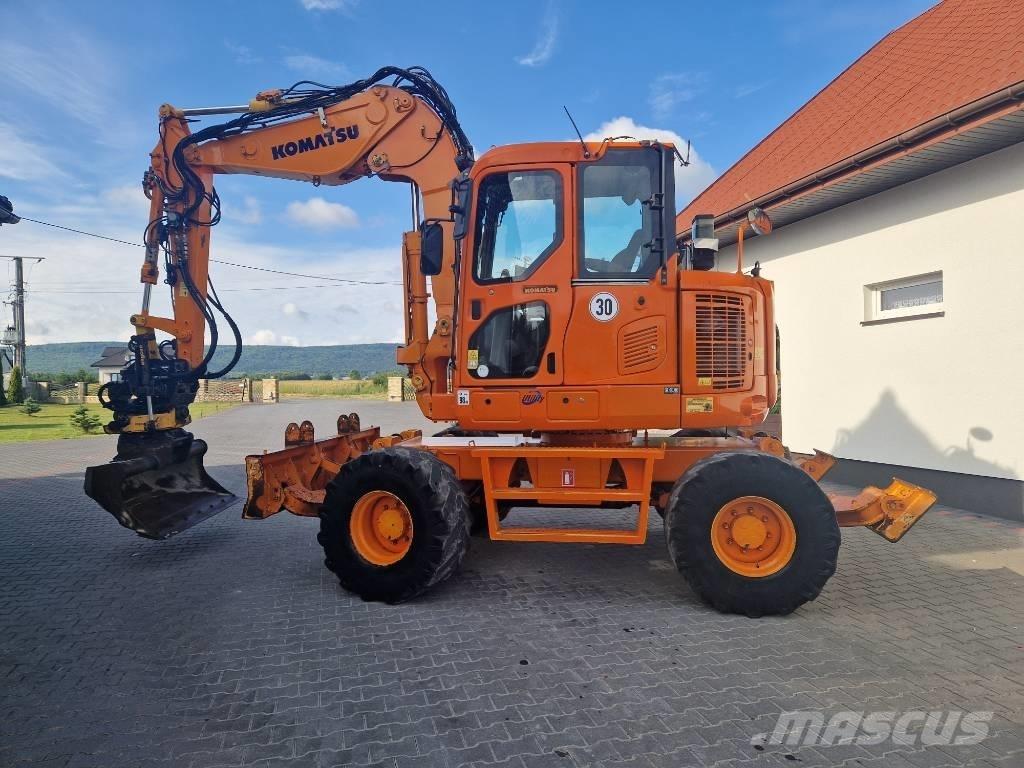 Komatsu PW110 Kolová rýpadla