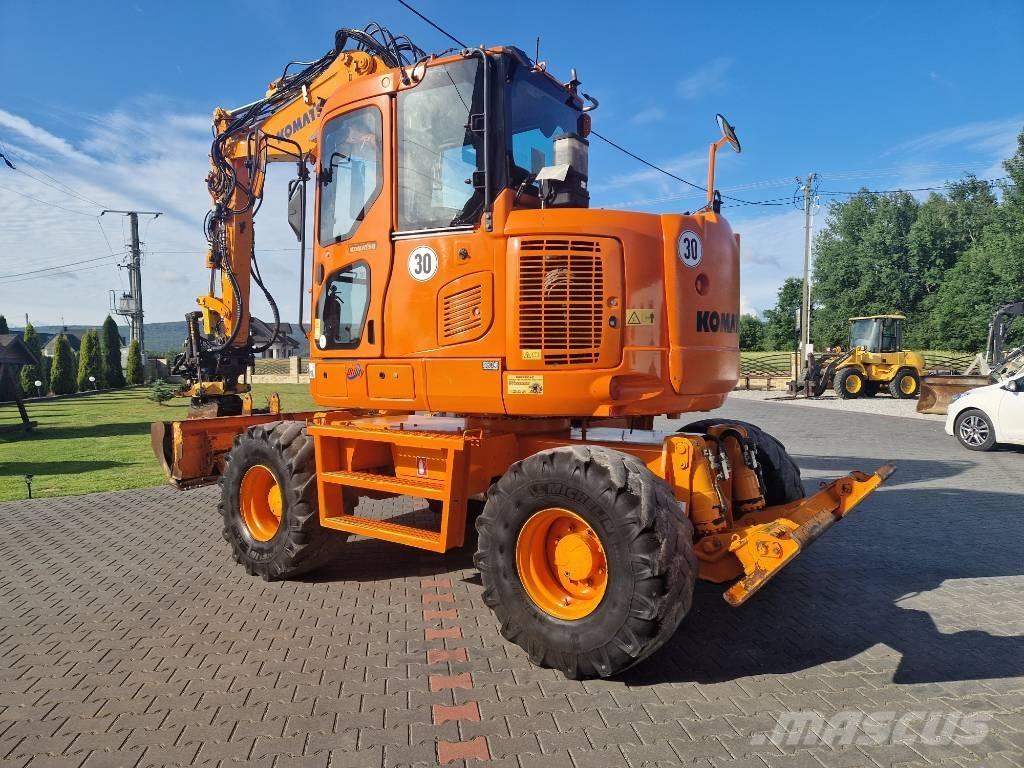 Komatsu PW110 Kolová rýpadla