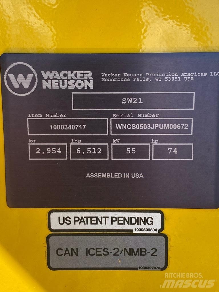 Wacker Neuson SW21 Smykem řízené nakladače