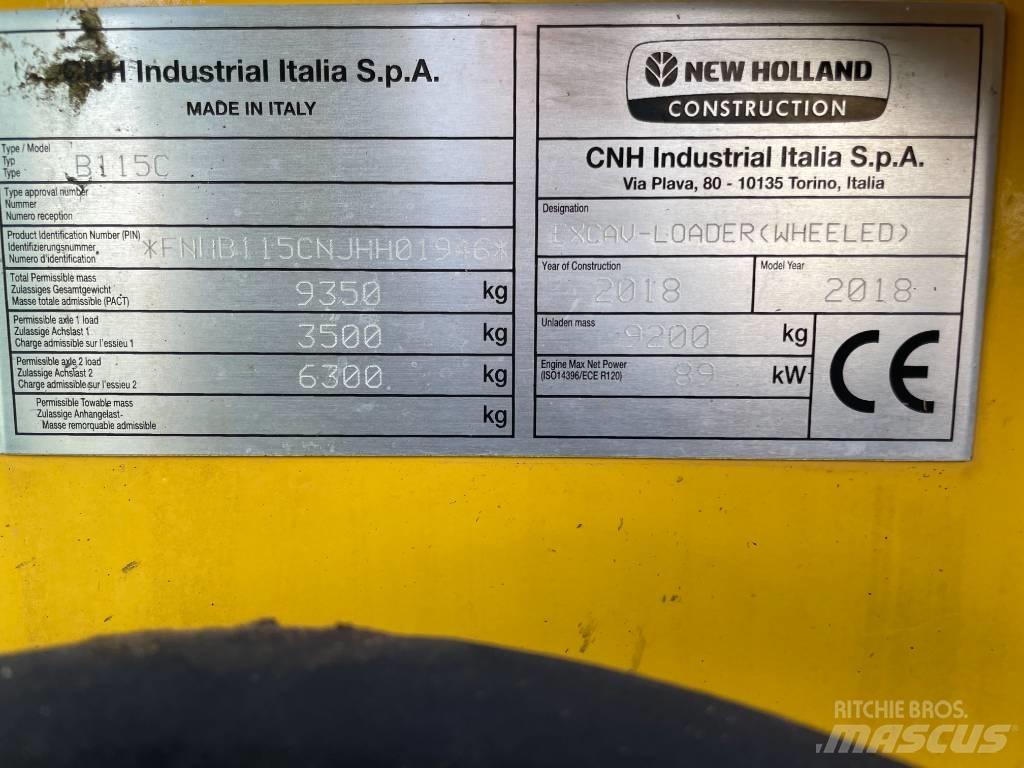 New Holland B115C Rýpadlo-nakladače