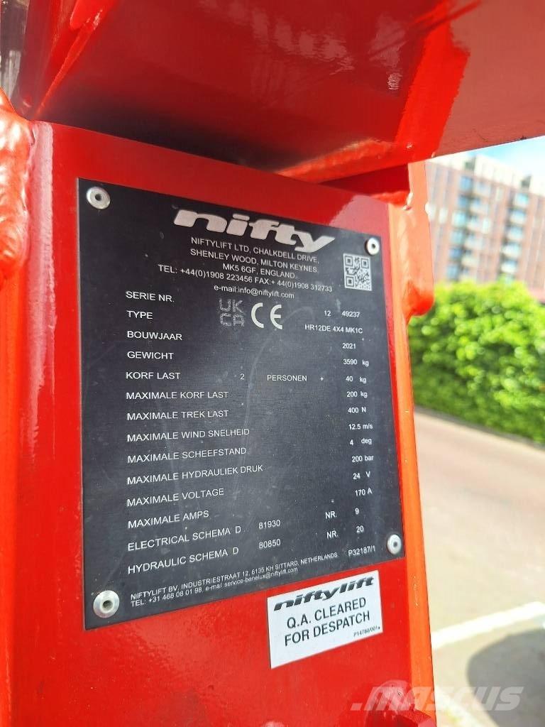Niftylift HR 12 D E Kloubové plošiny