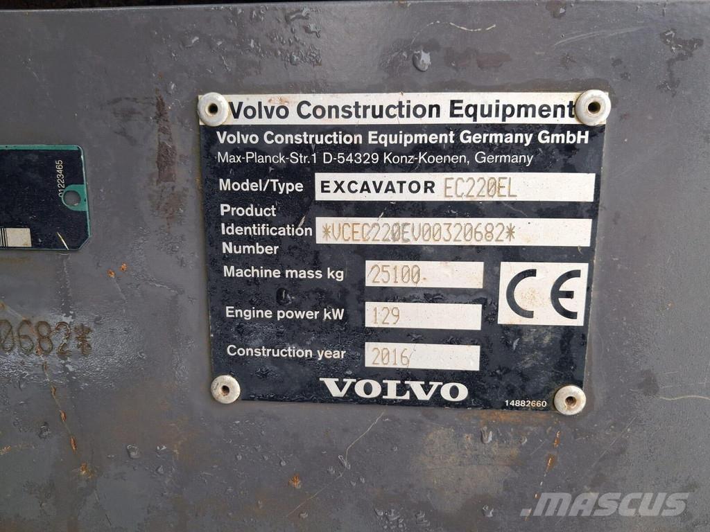 Volvo EC220E Pásová rýpadla