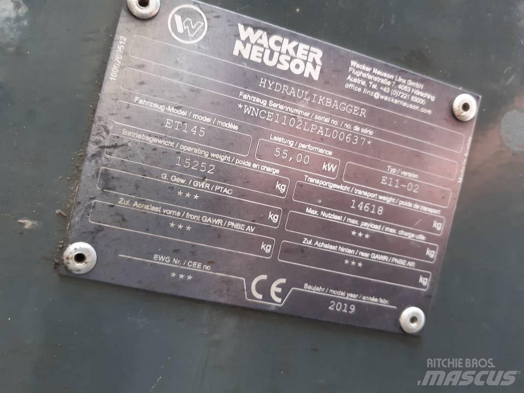 Wacker Neuson ET145 Pásová rýpadla