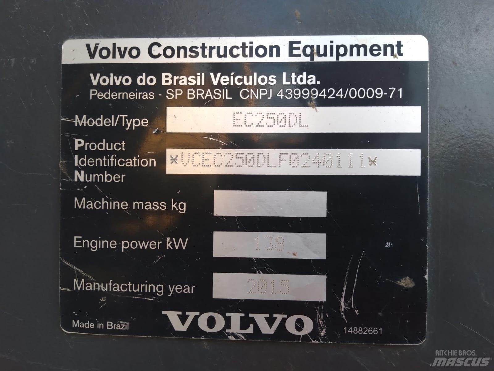 Volvo EC 250 D L Pásová rýpadla