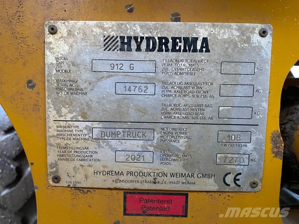 Hydrema 912 G Kloubové dempry