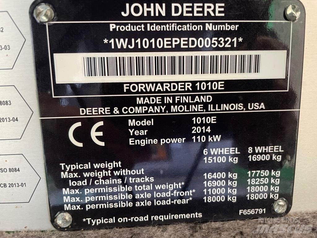 John Deere 1010 E Vyvážecí traktory