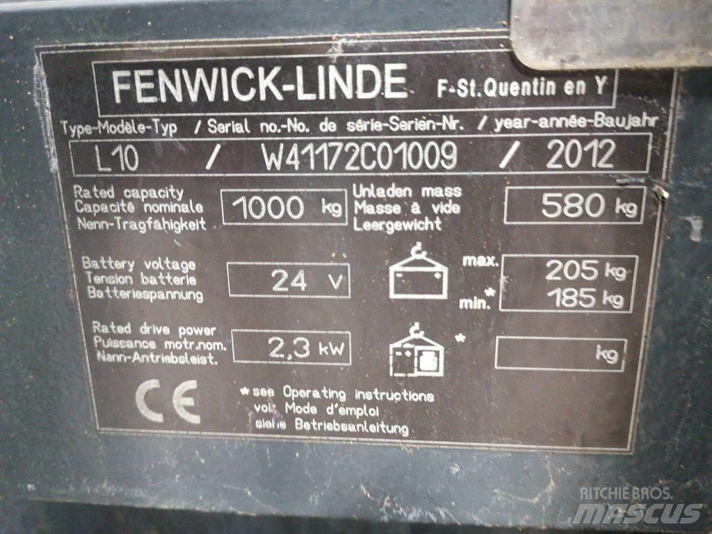 Linde L10 Ručně vedené vysokozdvižné vozíky