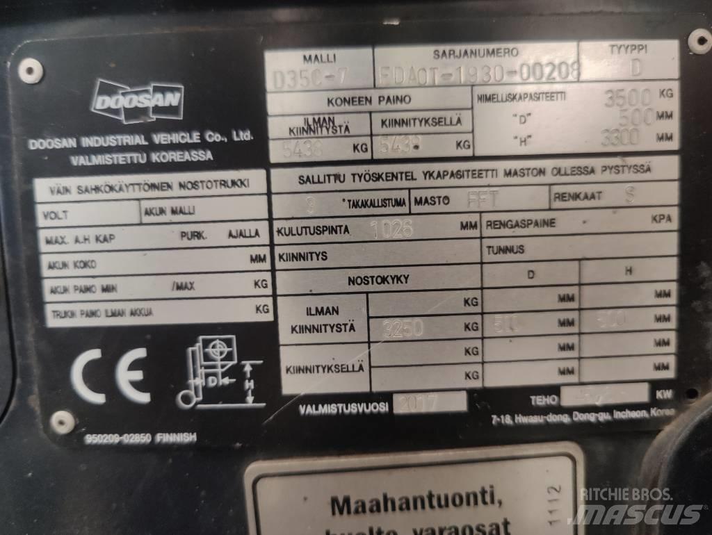 Doosan D 35 C-7 Dieselové vozíky