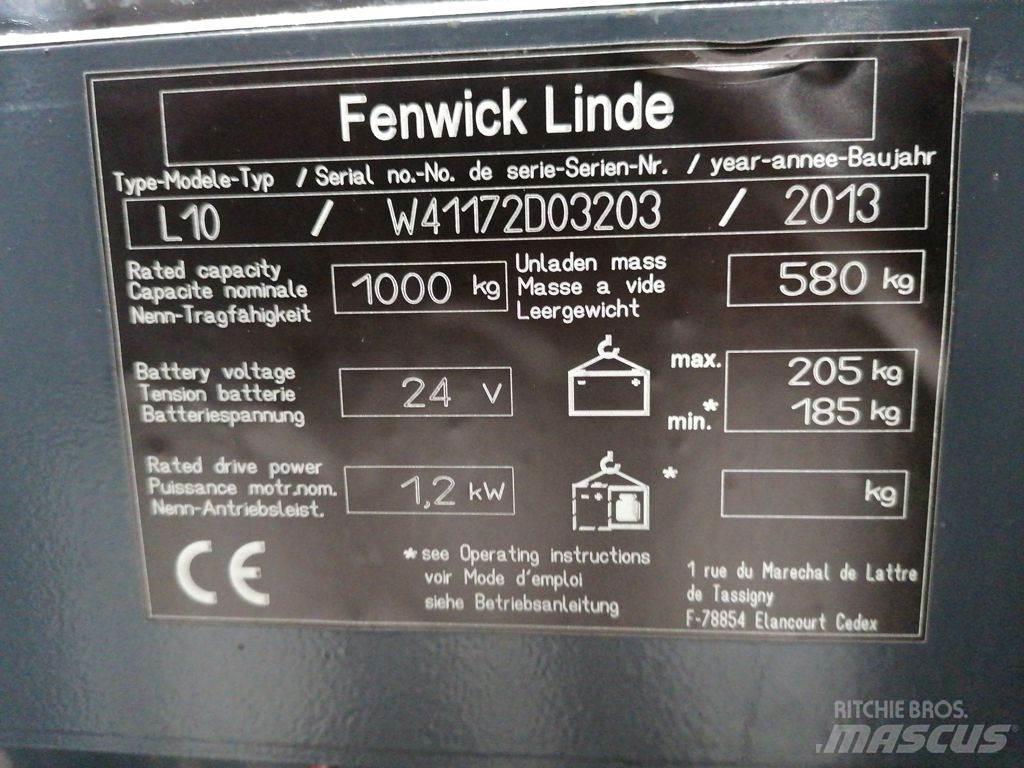 Linde L10 Ručně vedené vysokozdvižné vozíky