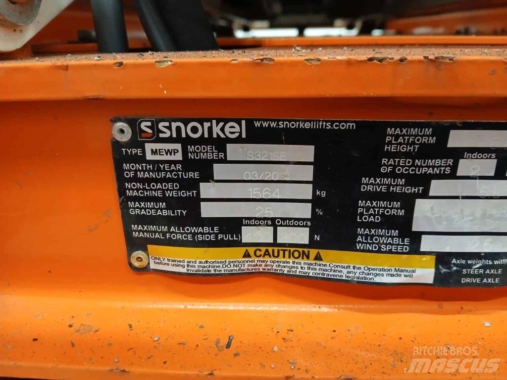 Snorkel S 3219 E Nůžková zvedací plošina