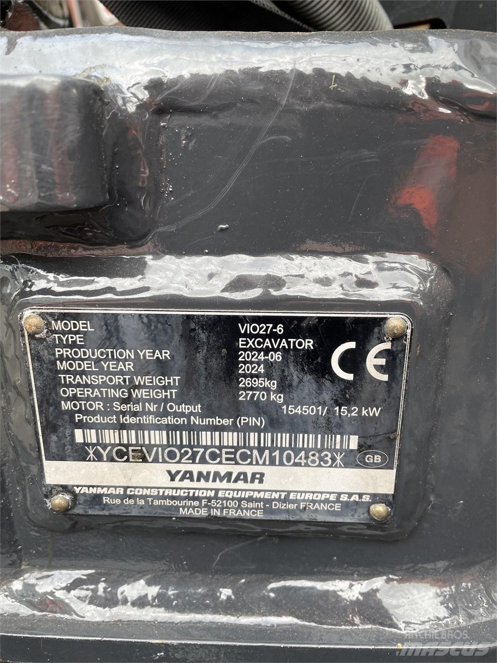 Yanmar Vio 27 Mini rýpadla < 7t