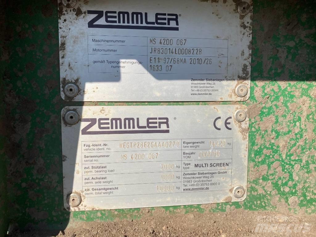 Zemmler MS4200 Mobilní třídiče