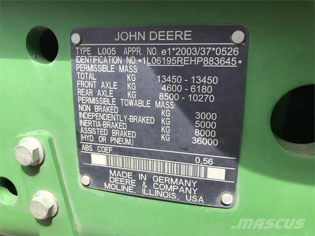 John Deere 6195R Traktory