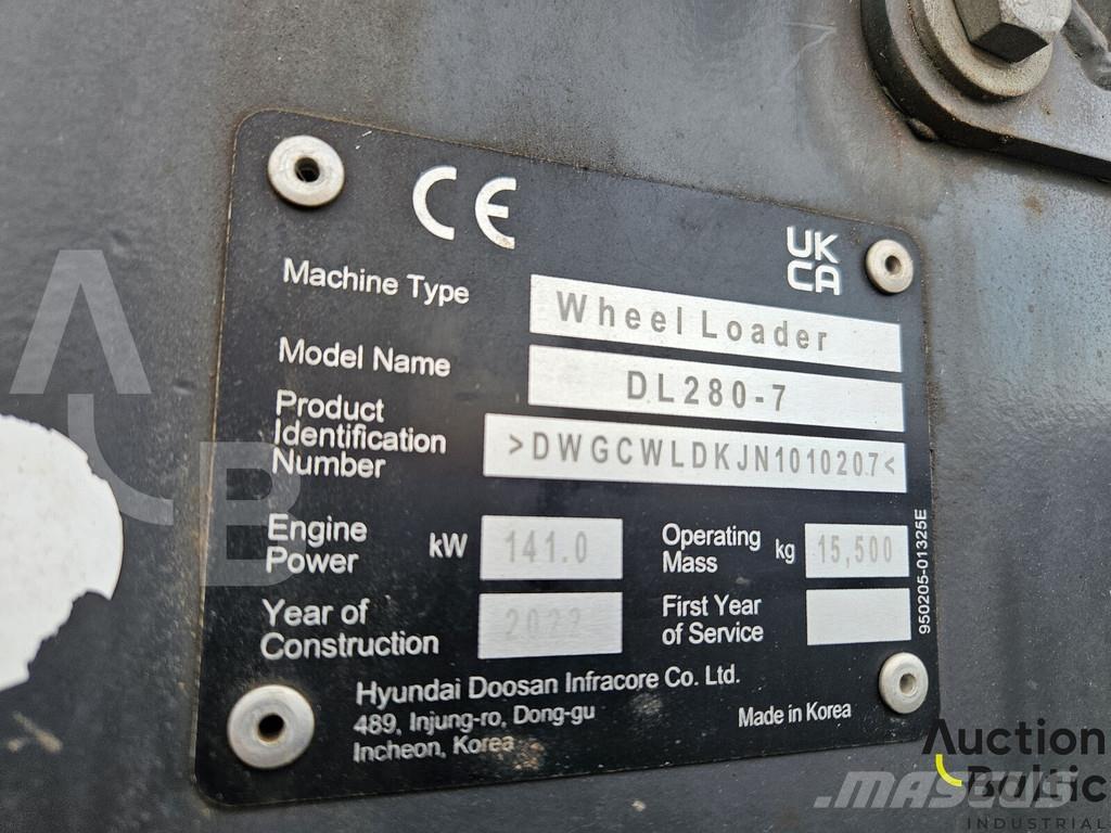 Doosan DL280-7 Kolové nakladače