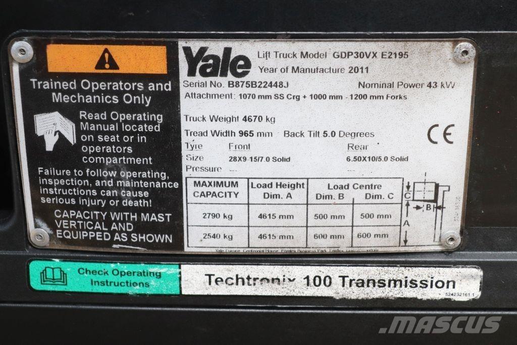 Yale GDP30VX Dieselové vozíky