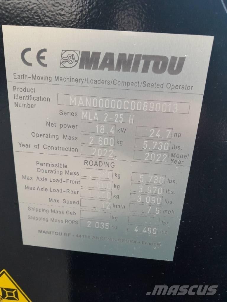 Manitou MLA 2-25 Víceúčelové nakladače