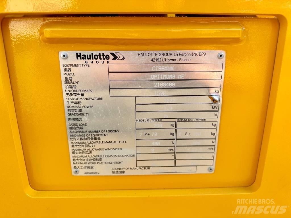 Haulotte OPTIMUM 8 Nůžková zvedací plošina