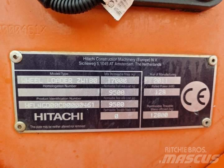 Hitachi ZW 180 Kolové nakladače