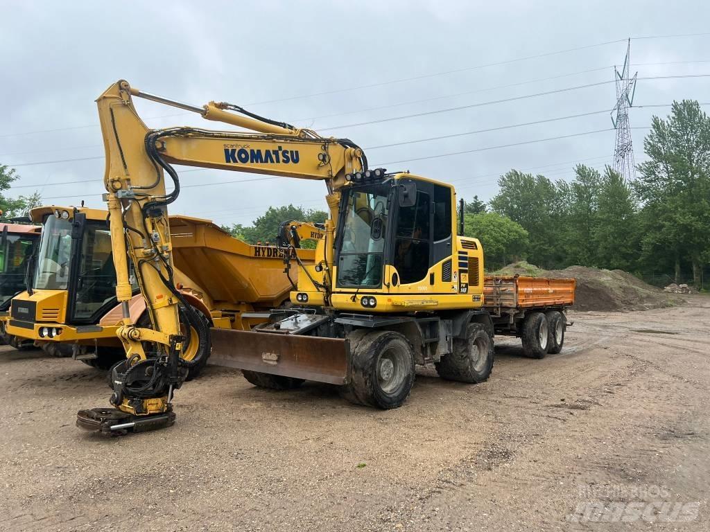 Komatsu PW 148 Kolová rýpadla