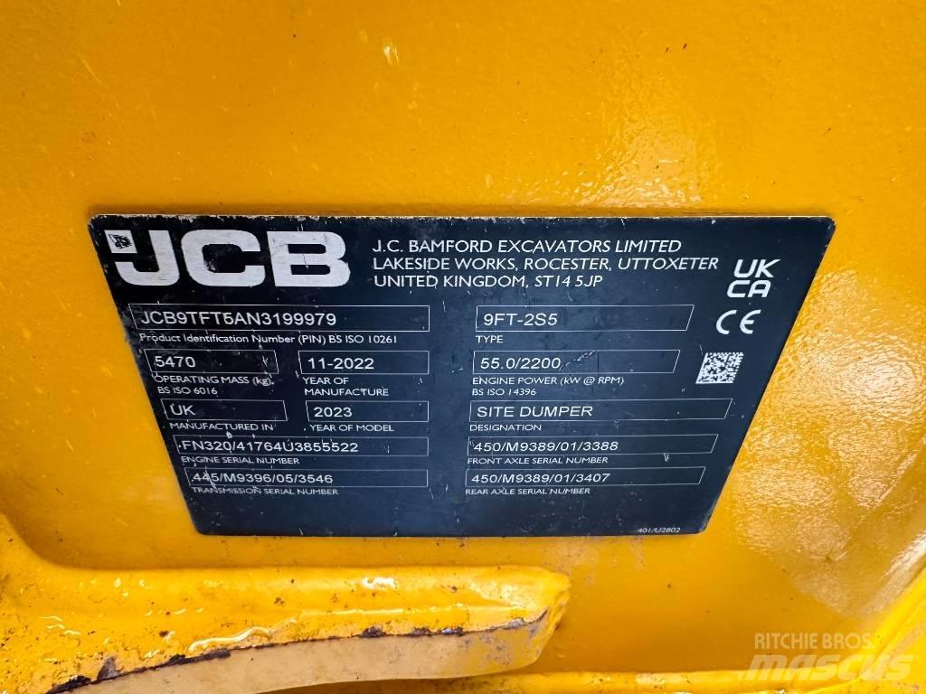 JCB 9 Ton Dumper Vyklápěcí dempry