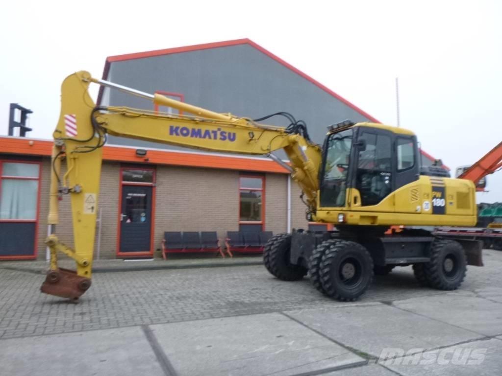Komatsu PW 180-7EO Kolová rýpadla