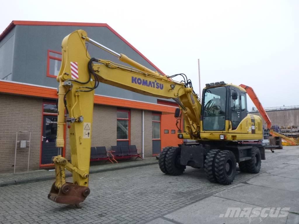 Komatsu PW 180-7EO Kolová rýpadla
