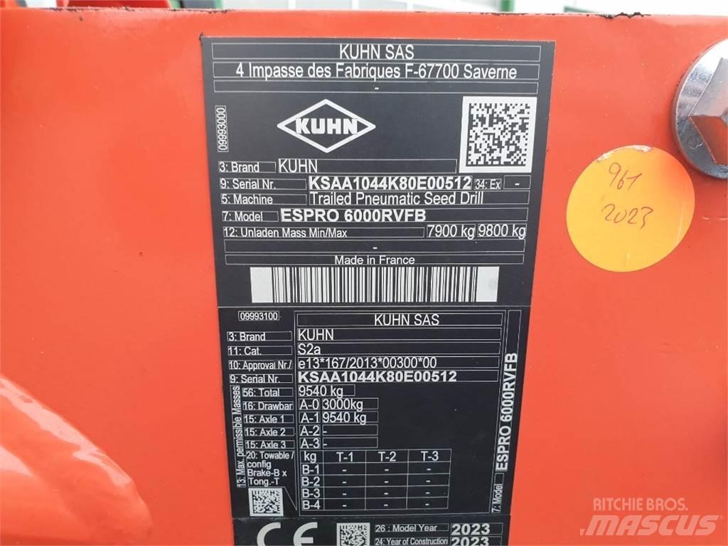 Kuhn ESPRO6000 Mechanické secí stroje