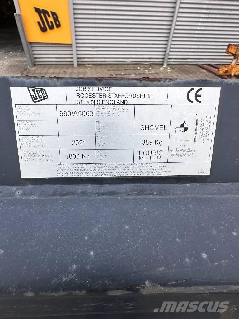 JCB Læsseskovl - 226cm Lopaty